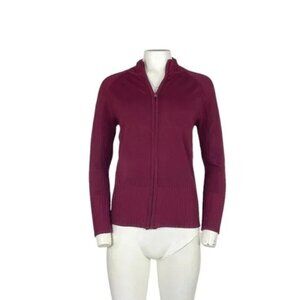 Love University Full Zip Cardigan Burgundy Large